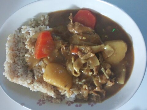 煮汁の残りで和風カレー